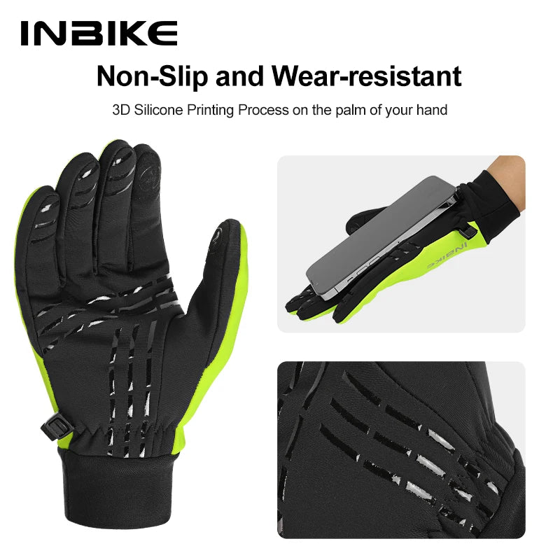 INBIKE Winter Cycling Gloves for Men Women Warm Fleece Biking Glove for Riding Bicycle Gloves Waterproof Touchscreen Accessories - Buy online at  Vibe In Cart.
