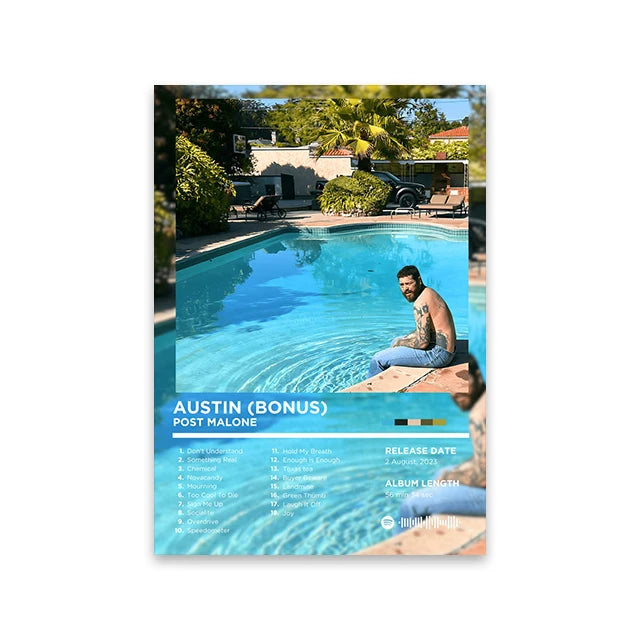 Unframed Retro Rapper Album Cover Canvas Wall Art Print