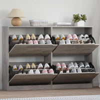 Compact Shoe Storage Cabinet with 4 Drawers, Space-Saving Shoe Rack for Home Entrances and Living Spaces - Buy online at  Vibe In Cart.