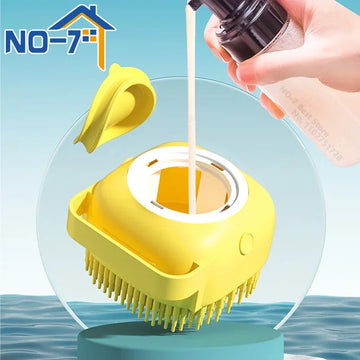 Dog Bath Brush Silicone Pet Shampoo Brush Soap Dog Scrubber Cat Massage Grooming Wash Comb Soft Rubber Puppy Clean Brush - Buy online at  Vibe In Cart.