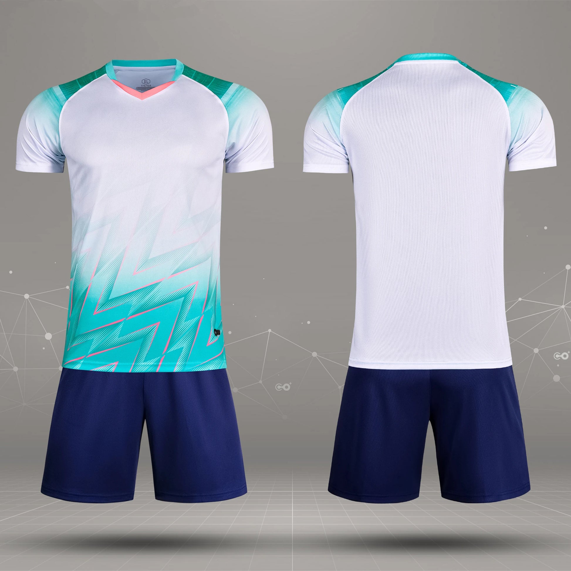 Men's and Boys' Polyester Short Sleeve Soccer Training Set