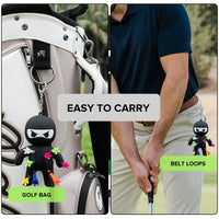 Cute Ninja Portable Golf Ball Tees Holder Keychain - Hote Sale Golf Accessory for Club Bag - Buy online at  Vibe In Cart.
