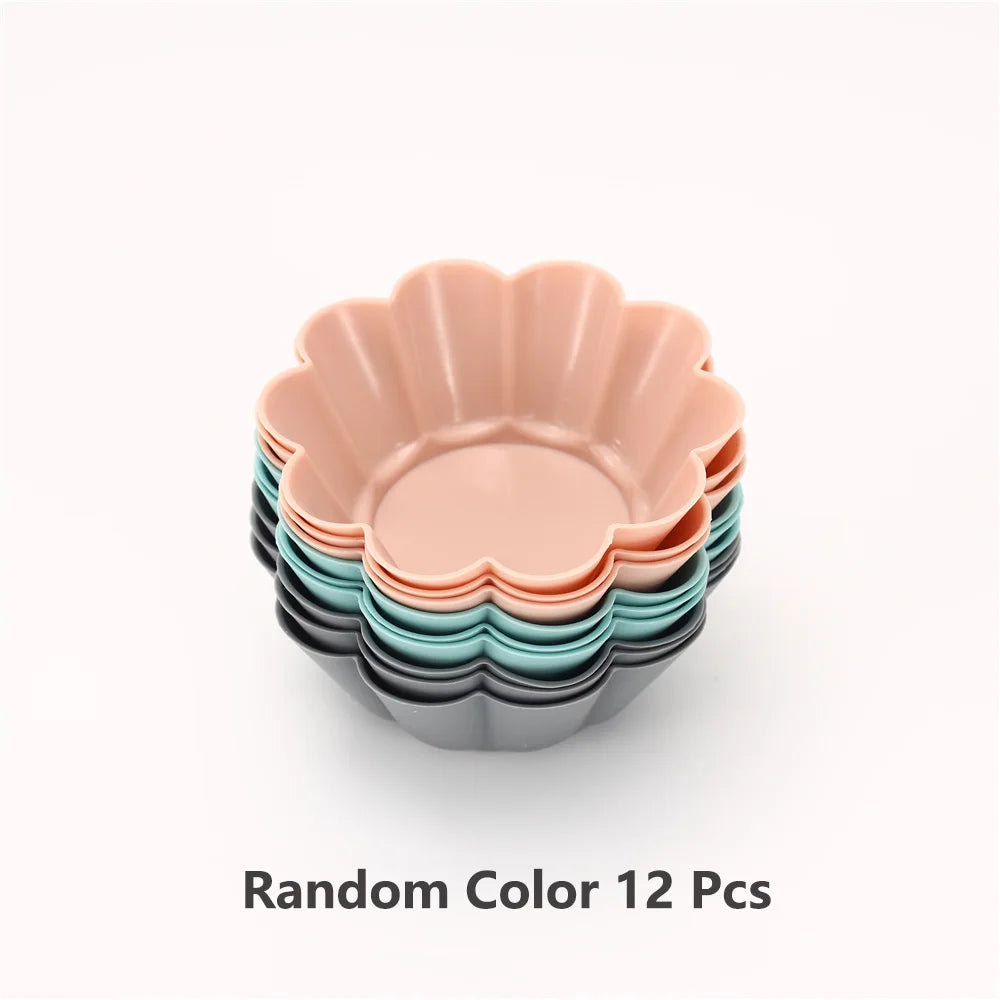 12pcs/Set Silicone Cake Mold Round Shaped Muffin Cupcake Baking Molds Kitchen Cooking Bakeware Maker DIY Cake Decorating Tools - Buy online at  Vibe In Cart.