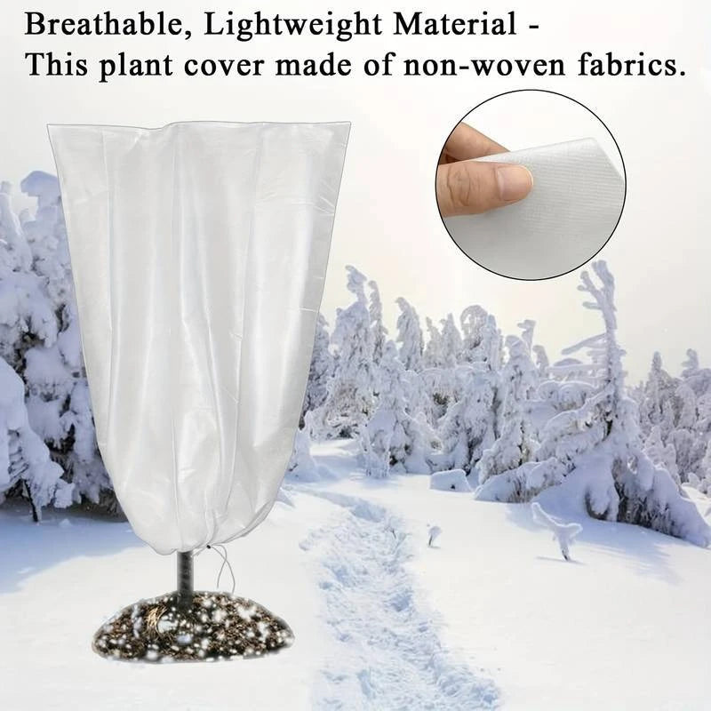 1/3Pcs Plant Covers Freeze Protection Non-woven Fabric Frost Cloth Plants Jacket Drawstring Tree Cover for Outdoor Plants - Buy online at  Vibe In Cart.