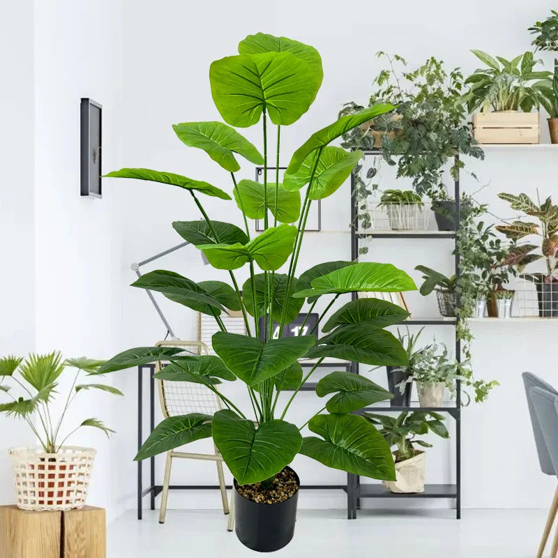 43.3Inch Giant Artificial Plants Tree Realistic Full Lush Greenery Indoor Outdoor All-Season Decor for Home Office Wedding Party - Buy online at  Vibe In Cart.