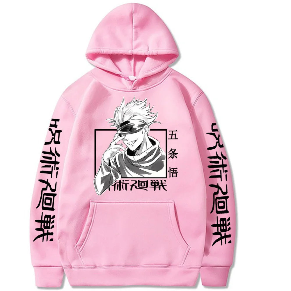 Japanese Manga Jujutsu Kaisen Satoru Gojo Men's Hoodie Sweatshirt Men Womnen Fashion Brand Design Pullover Men's Fleece Hoodies - Buy online at  Vibe In Cart.