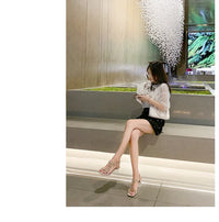 Women;s Sandals Pvc Crystal Flower Shoes for Women Decoration Chunky Heel Sandals Ladies Back Strap Fashion Shoes Female2024 - Buy online at  Vibe In Cart.