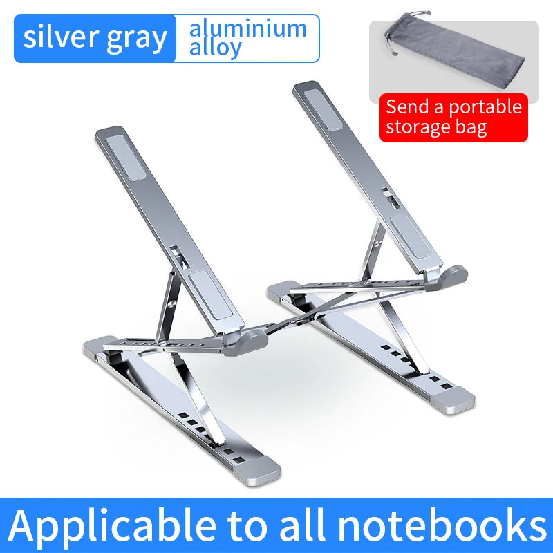 Adjustable Aluminum Alloy Laptop Stand with Cooling Design