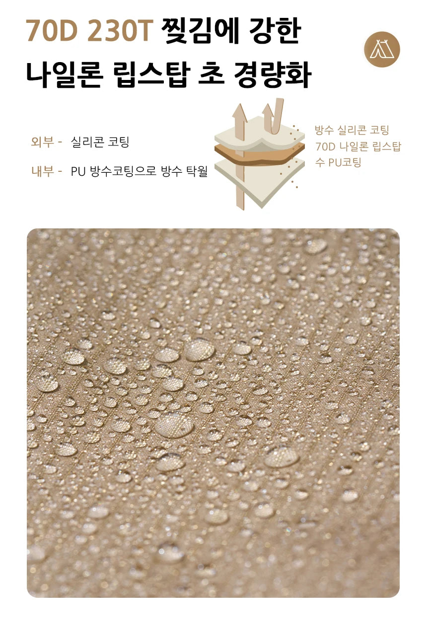 MOBI GARDEN Camping Tent Commander Dome Tent Shelter Waterproof Windproof Ultra-light 70D Nylon 160/185/245CM - Buy online at  Vibe In Cart.