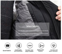 Canada Fashion Winter Jacket for Men Down Coat Parka Men's White Goose Down Jacket Long Padding Detachable Down Inner Liner H819 - Buy online at  Vibe In Cart.