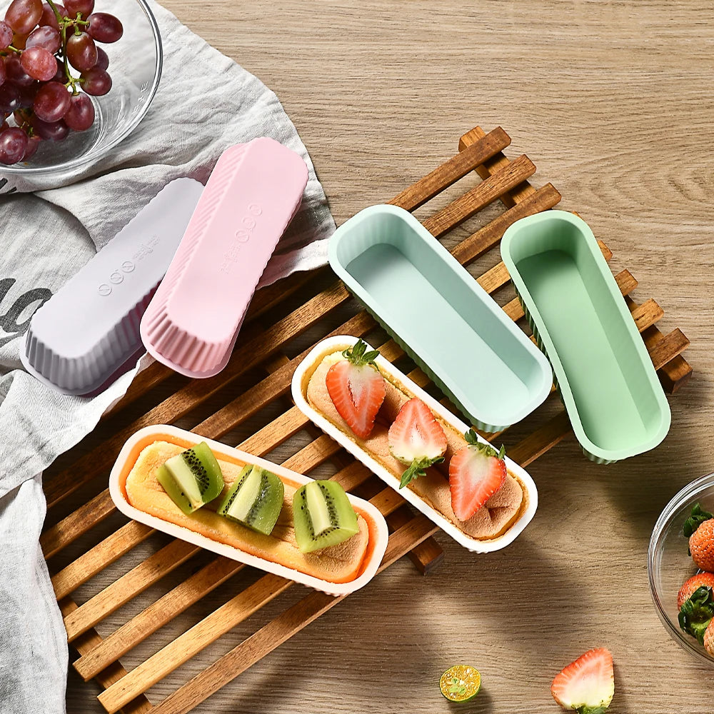 1/4Pcs Mini Household Rectangular Silicone Mold Candy Toast Mould Bread DIY Kitchen Supplies Cake Bakeware Pan Baking Tools - Buy online at  Vibe In Cart.