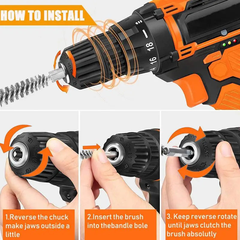 Golf Clubs Head Hosel Brush Golf Club Brush Wire Brush Cleaning Polishing Tool Electric Drill Wire Brush For Iron And Wood - Buy online at  Vibe In Cart.