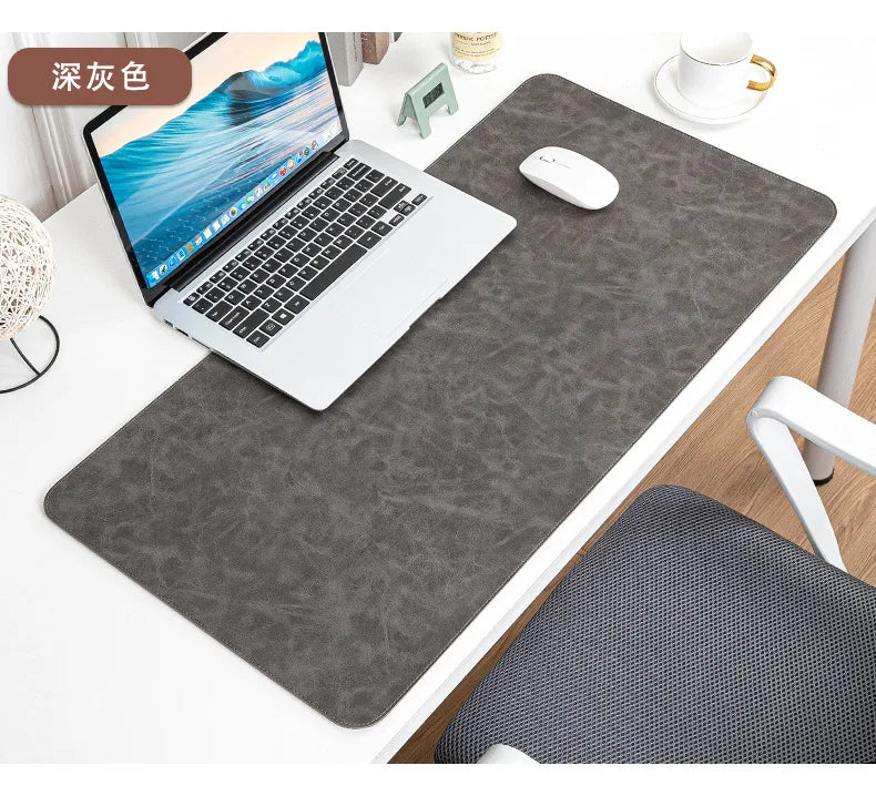 Waterproof Leather Desk Mat for Computer, Non-Slip and Easy to Clean