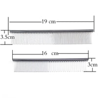 Stainless Steel Dog Comb Long Thick Hair Fur Removal Brush 16/19cm Pets Dog Cat Grooming Dematting Combs for Shaggy Dogs - Buy online at  Vibe In Cart.