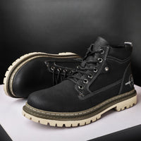 Autumn and Winter New Casual High-Top Men's Boots Men's Thick-Soled Short Boots Chelsea Boots Fashion Versatile Business Shoes Driving Shoes - Buy online at  Vibe In Cart.