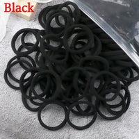 Women's Elastic Hair Bands, 4cm, Polyester, Set of 50
