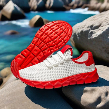 YRZL Men's White Sneakers Breathable Casual Shoes Outdoor Non-Slip Mesh Loafers Walking Lightweight Slip on Male Tennis Shoes - Buy online at  Vibe In Cart.