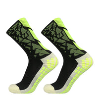 Non-Slip Knee-High Nylon Spandex Soccer Socks with Silicone Grip, One Size