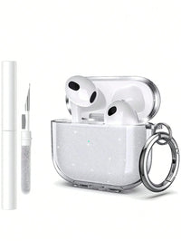 Wireless Earphone Protective Case in Silicone and TPU with Cleaner Kit