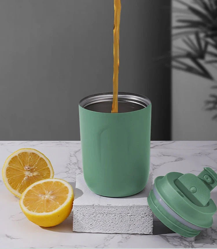 Mini Thermos Bottle Coffee Mug Stainless Steel Cup Thermal Leakproof Vacuum Flask Double Wall Tumbler Insulated Travle Drinkware - Buy online at  Vibe In Cart.