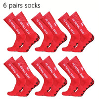 6 Pairs Breathable Football Socks Men Women Sports Socks Non-slip Silicone Bottom Soccer Baseball Socks Outdoor Sport Yoga Socks - Buy online at  Vibe In Cart.