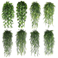 Artificial Plant Persian fern Leaves Vines Home Room Decor Hanging Plastic Leaf Grass Wedding Party Wall Balcony Home Decoration - Buy online at  Vibe In Cart.