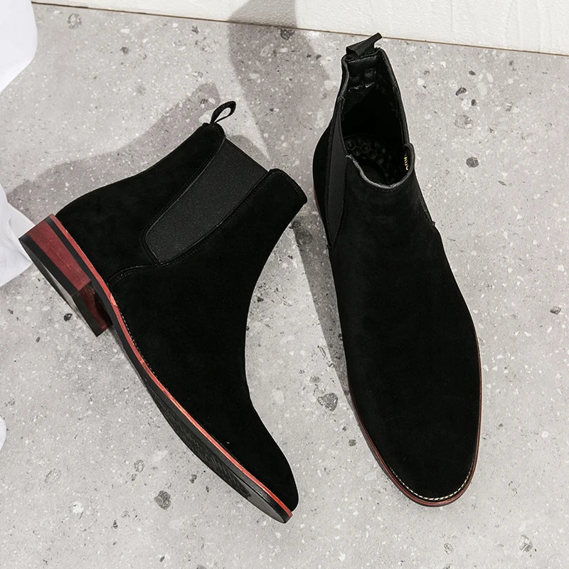 Classic Chelsea Boots Men Trend Ankle Boots Men Fashion Social Party Boots Men High Top Casual Business Shoes For Men - Buy online at  Vibe In Cart.