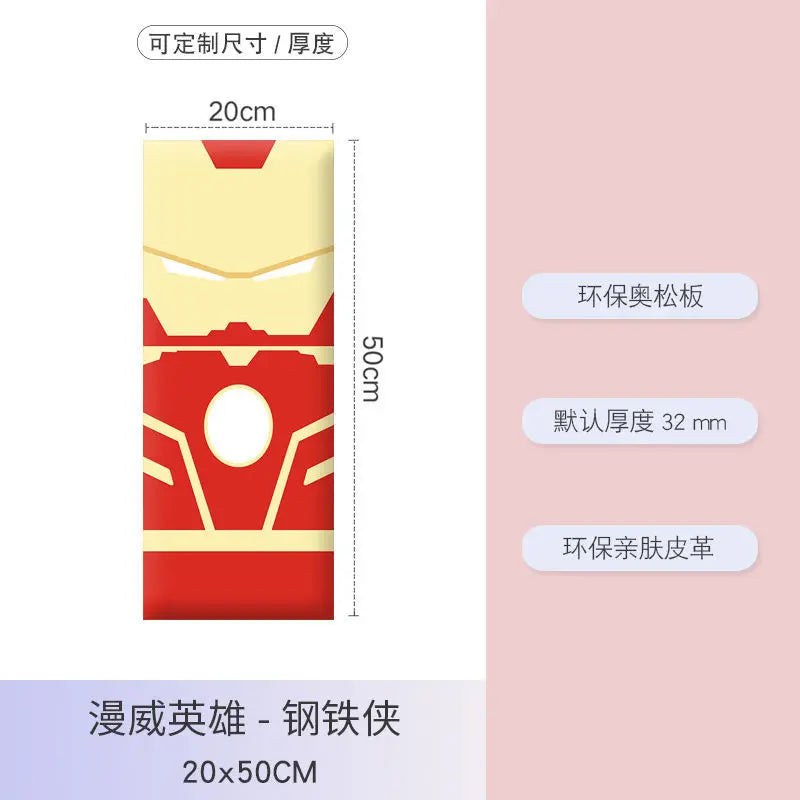 Wooden Children's Bed Headboard with Anti-Collision Panels and 3cm Height