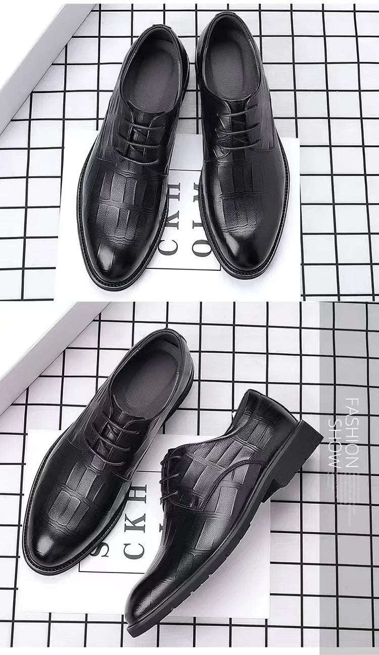 Hot Sale Men's Leather Shoe Breathable Leather Shoes for Men Version British Casual Men's Shoes Comfortable Men Leather Shoes - Buy online at  Vibe In Cart.