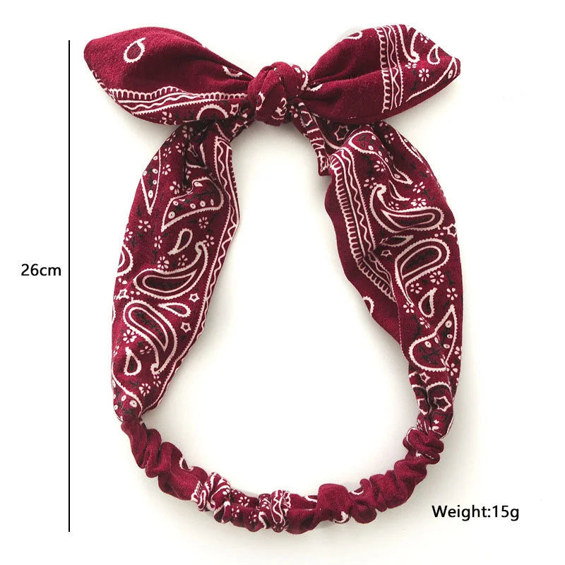 New Boho Women Soft Solid Print Headbands Vintage Cross Knot Elastic Hairbands Turban Bandanas Girls Hair Bands Hair Accessories - Buy online at  Vibe In Cart.