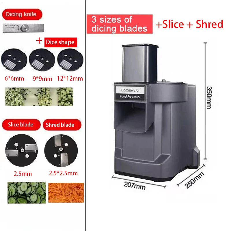 Commercial Vegetable Cutting Machine Automatic Vegetable Carrot Potato Chopper Slice Shred And Diced Quickly Cut Vegetables - Buy online at  Vibe In Cart.