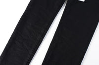 Men's High Purple USA Stretch Skinny Jeans Pants Color Distressed Black Streetwear Button Fly Ripped Jeans - Buy online at  Vibe In Cart.