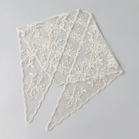 Adult Women's Triangular Lace Polyester Hair Scarf Accessory