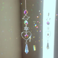 1pc Crystal Wind Chime Moon Sun Catcher Diamond Prisms Pendant Dream Catcher Rainbow Hanging Drop Home Garden Decor Windchime - Buy online at  Vibe In Cart.