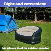 Outdoor Portable Inflatable Bed, Lounging Double Sofa, Folding Camping Inflatable Recliner, Flocking Outdoor Inflatable Sofa - Buy online at  Vibe In Cart.
