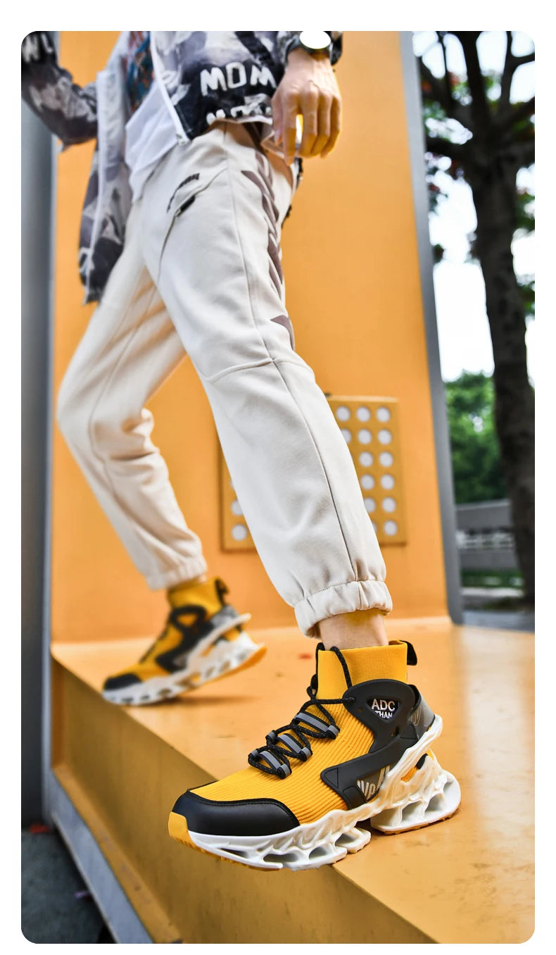 Men's Breathable Walking Tennis Running Shoes Blade Fashion Sneakers - Buy online at  Vibe In Cart.