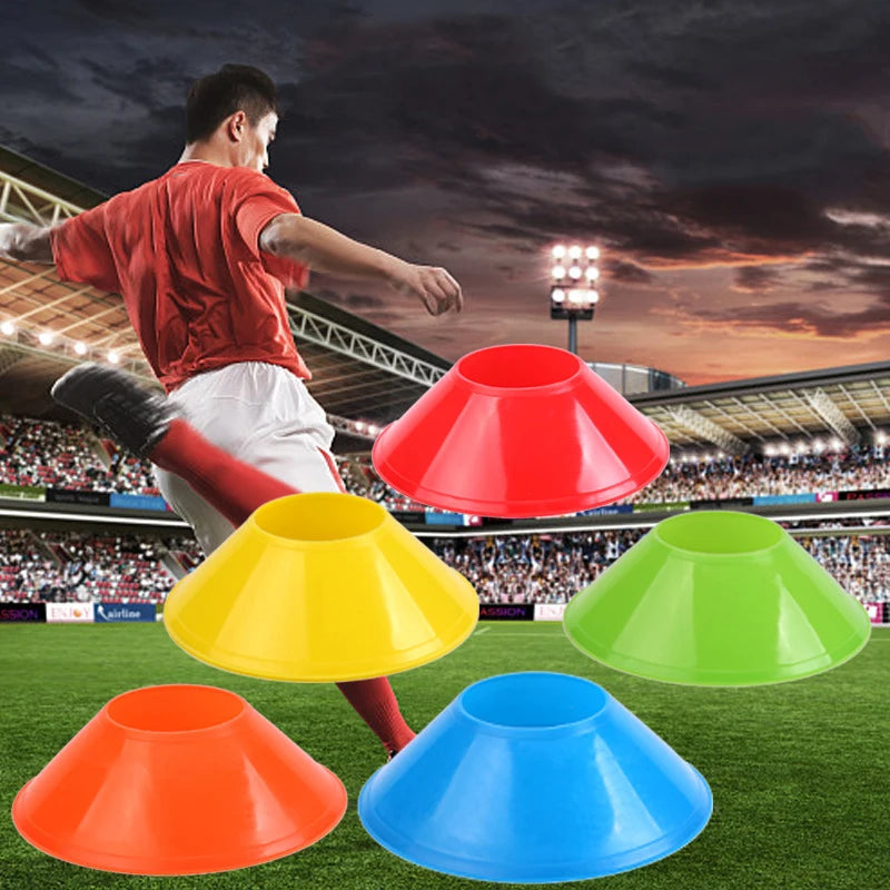 10pcs soccer Training Sign Dish Pressure Resistant Cones Marker Discs Bucket Outdoor Basketball Football Training Sports - Buy online at  Vibe In Cart.