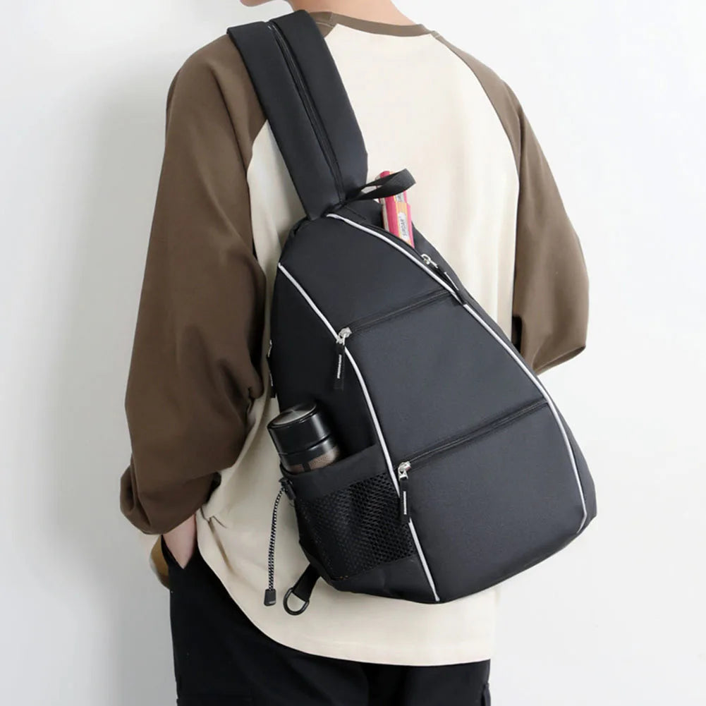 Pickleball Bag Racketball Sling Bag Adjustable Pickleball Rackets Backpack Multi-pockets Racquetball Carrying Handbag Sports Bag - Buy online at  Vibe In Cart.