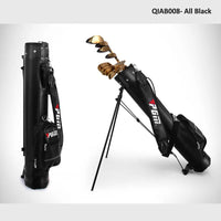 Golf Rack Bag with Bracket for Unisex, Holds 9 Clubs, PU Material, 6 Colors