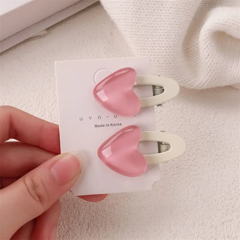 Yellow and Blue Star Design Alloy Plastic Hair Clips