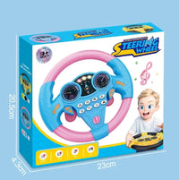 Educational Infant Steering Wheel Toy with Flashing Lights and Sounds