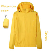 Hooded UV Waterproof Nylon Golf Jacket Unisex Foldable