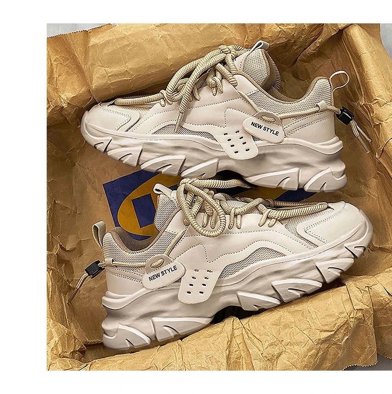 Men's Shoe Breathable Thick Soled Casual Sneakers Outdoor Running Four Seasons New Tennis Men Soft Soles Comfort Male Sneakers - Buy online at  Vibe In Cart.