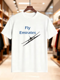 New Arrival Fashion Men's Airplane Print Cotton T-Shirt Breathable Comfortable Casual Tee with Sky Flying Design Soft Pure Fabric - Buy online at  Vibe In Cart.
