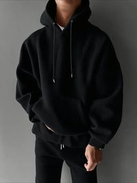 Simple autumn and winter solid color hooded sweatshirt, outdoor pullover, fashionable and suitable for both men and women - Buy online at  Vibe In Cart.