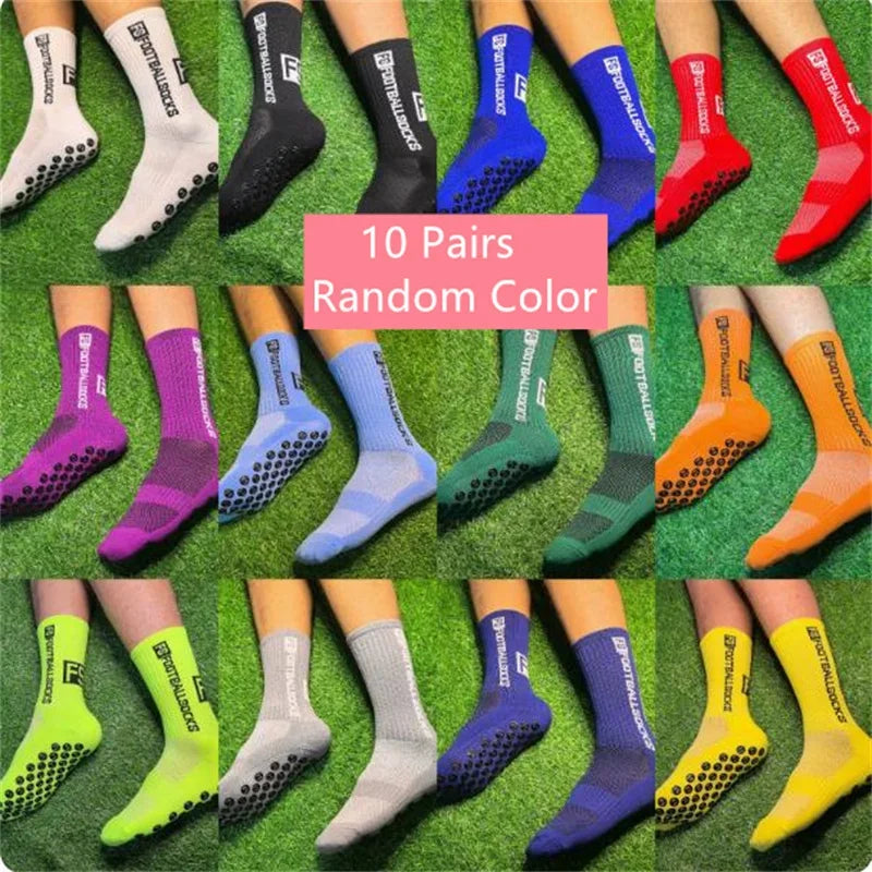 Unisex Non-Slip Knee-High Football Socks Nylon One Size