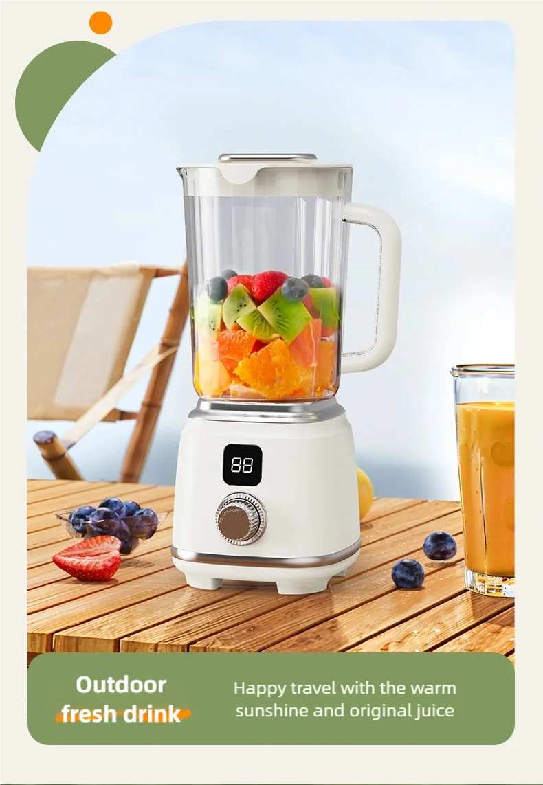 Multifunctional Electric Juicer with 10 Blades and 3000mAh Battery