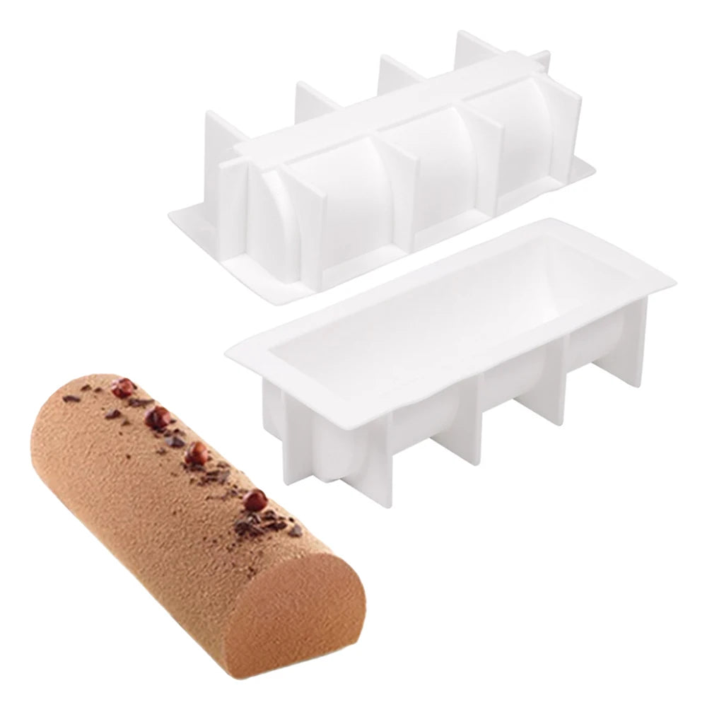 Food Grade Kitchen Bakeware Christmas Long Strip Mousse Cake Moulds Silicone Cake Molds French Mousse Mould Party Pastry Tray - Buy online at  Vibe In Cart.