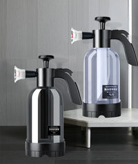 2L Hand Pump Foam Sprayer with 3 Nozzles for Car Washing