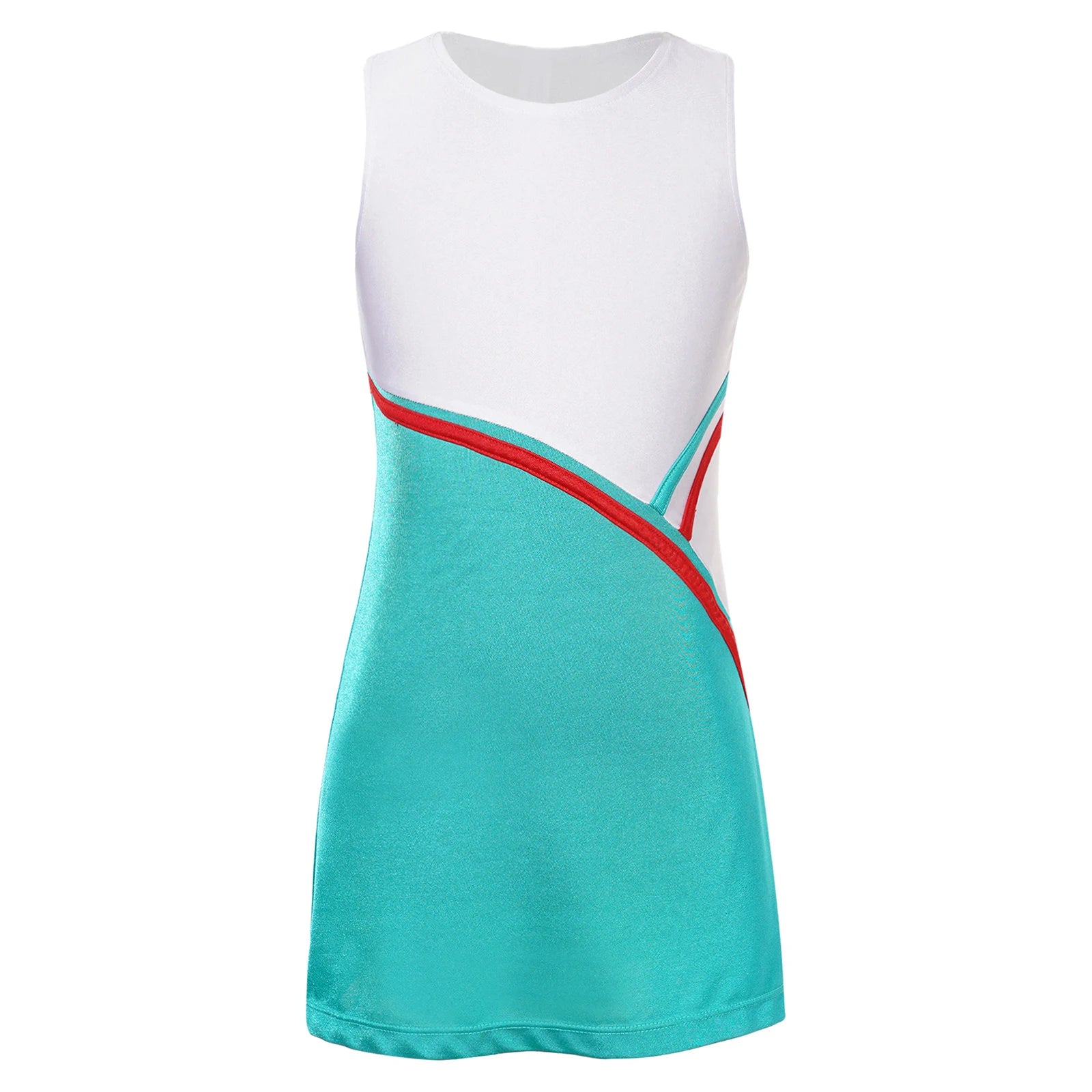 Kids Girls Tennis Golf Sport Sundress Summer Yoga Outdoor Sport Sleeveless Dress for Tennis Golf Badminton Cheerleading Dance